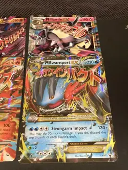 Pokemon - Lot of 4 JUMBO Mega EX Cards - JUMBO - Read - Image 3