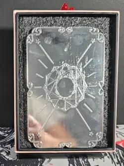 Nezuko Kamado Diamond Card Demon Slayer Heavy Thick Metal Silver Gold Accent - Image 4