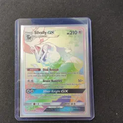 Silvally GX 262/236 Cosmic Eclipse Rainbow Secret Rare Pokemon Card NM/LP - Image 1