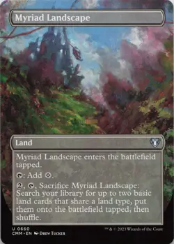 Myriad Landscape (Borderless) U Commander Masters 660 NM MTG - Image 1