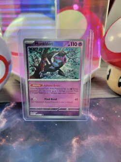 Munkidori 44/131 Pokemon TCG S&V Prismatic Evolutions Pokeball Holo Rare NM - Image 1