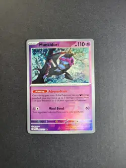 Munkidori 44/131 Pokemon TCG S&V Prismatic Evolutions Pokeball Holo Rare NM - Image 2