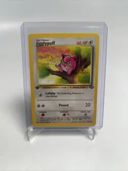 Pokemon TCG Vintage WOTC Jungle 1st Edition Jigglypuff 54/64 Common NM/VLP - Image 1