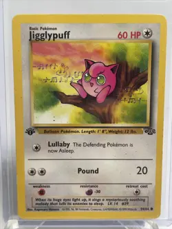 Pokemon TCG Vintage WOTC Jungle 1st Edition Jigglypuff 54/64 Common NM/VLP - Image 2