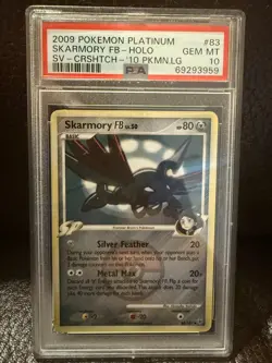 Pokemon 2009 PSA 10 SKARMORY FB Cross-Hatch League Promo 83/147 Supreme Victors - Image 1