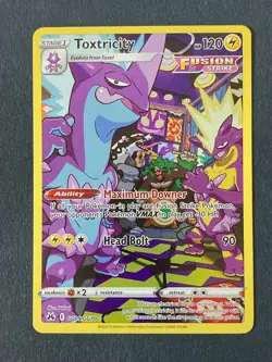 Toxtricity GG09/GG70 Ultra Rare Mint Galarian Gallery Crown Zenith Pokemon TCG - Image 1
