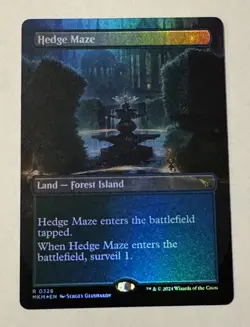 MTG Hedge Maze (Borderless) Murders at Karlov Manor Foil LP - Image 1