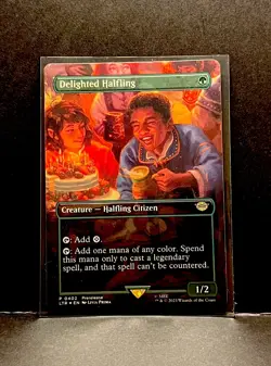 Delighted Halfling (Borderless) Universes Beyond: the Lord of the Rings:... - Image 1