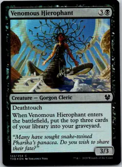 Magic the Gathering Foil Venomous Hierophant Theros Beyond Death MTG - Image 1