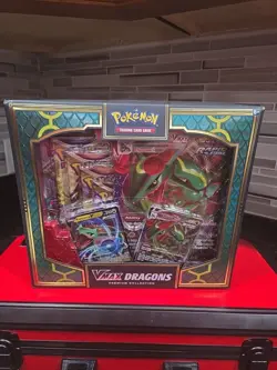Pokemon TCG Sword & Shield - Vmax Dragons Premium Collection Box - New - Image 1