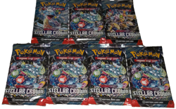 POKEMON SCARLET & VIOLET LOT (7) BOOSTER PACKS STELLAR CROWN NISP - Image 1