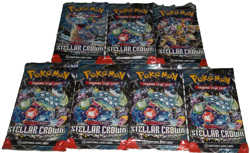 POKEMON SCARLET & VIOLET LOT (7) BOOSTER PACKS STELLAR CROWN NISP - Image 2