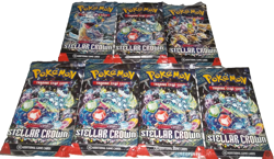 POKEMON SCARLET & VIOLET LOT (7) BOOSTER PACKS STELLAR CROWN NISP - Image 3