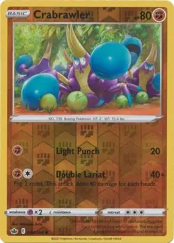 Crabrawler 084/198 Chilling Reign Reverse Holo Common NM Pokemon DNA GAMES - Image 1