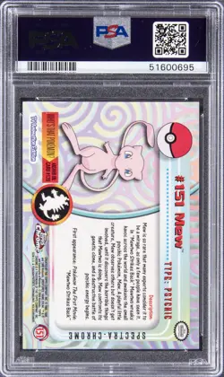 2000 TOPPS CHROME POKEMON T.V. SPECTRA #151 MEW PSA 10 - Image 2