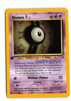 UNOWN 68/75 NEO DISCOVERY 1ST EDITION POKEMON TCG LP - Image 1