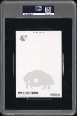 2022 POKEMON FOSSIL MUSEUM POSTCARD PIKACHU & KABUTO PSA 10 - Image 2