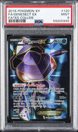 2016 POKEMON XY FATES COLLIDE #120 FULL ART/GENESECT EX PSA 9 - Image 1