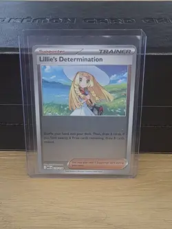 Lillie’s Determination 119/132 Reverse Holo Mega Evolution Pokemon TCG - Image 1