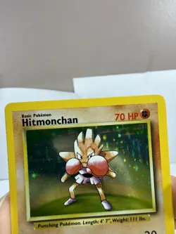 Pokemon Hitmonchan Base Set 7/102 Holo Rare - Image 3