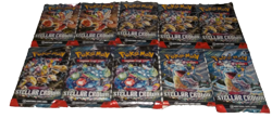 POKEMON SCARLET & VIOLET LOT (10) BOOSTER PACKS STELLAR CROWN NISP - Image 1