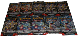 POKEMON SCARLET & VIOLET LOT (10) BOOSTER PACKS STELLAR CROWN NISP - Image 3