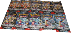 POKEMON SCARLET & VIOLET LOT (10) BOOSTER PACKS STELLAR CROWN NISP - Image 4