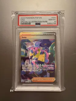 PSA 10 2024 Pokemon Paldean Fates Iono SIR Special Illustration Rare #237/091 - Image 1