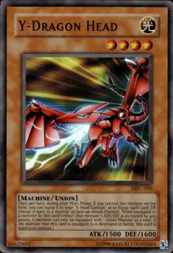 Y-Dragon Head - Super Rare MFC-005 - HP - YuGiOh - Image 1