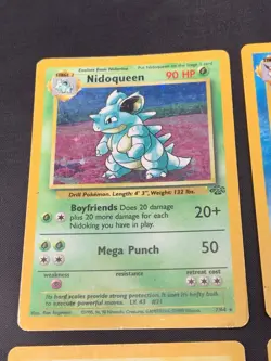 Vintage Holo Rare Pokemon Cards WOTC 1999 Fossil, Jungle-Scyther, Vaporeon, Etc. - Image 2