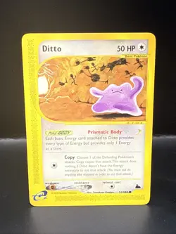 Pokemon 2003 Ditto Skyridge 51/144 Regular Non-Holo Common Card D - Image 2