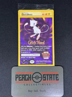 Sealed ELECTABUZZ # 2 Black Star Promo WB Movie Vintage WOTC Pokemon Card NM v1 - Image 1