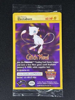 Sealed ELECTABUZZ # 2 Black Star Promo WB Movie Vintage WOTC Pokemon Card NM v1 - Image 2