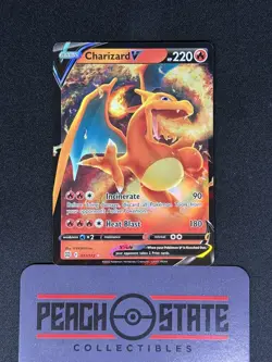 Charizard V 017/172 Pokemon Brilliant Stars Holo Ultra Rare Card Near Mint NM - Image 1