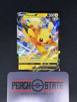 Pikachu V 285 SWSH Sword & Shield Promo #SWSH285 Pokemon Card Near Mint NM - Image 1