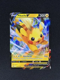 Pikachu V 285 SWSH Sword & Shield Promo #SWSH285 Pokemon Card Near Mint NM - Image 2