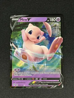 MEW V Shiny 069/189 Darkness Ablaze Pokemon 069 Box Promo Card Near Mint NM L2 - Image 1