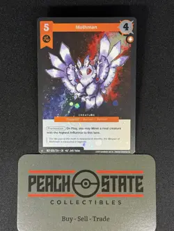 2025 MetaZoo Mothman 020/214 1 Star Rare Holo Card MZ1 HD SWIRL - NM - Image 1