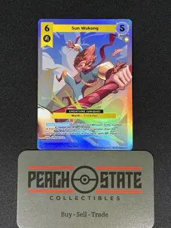 2025 MetaZoo Sun Wukong 180/214 2 Star Super Rare Holo Card MZ1 NM - Image 1