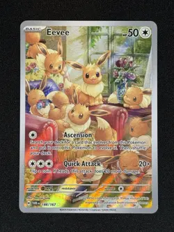 Eevee IR 188/167 Sv06: Twilight Masquerade Holo Pokemon Card 2024 Near Mint NM - Image 1