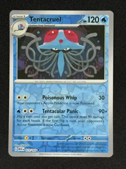 Tentacruel Reverse Holo 151 073/165 Mew EN Scarlet & Violet 151 Pokemon Card NM - Image 2
