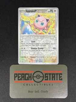 Jigglypuff Reverse Holo NM 039/165 Scarlet & Violet 151 Pokemon Card Near Mint - Image 1