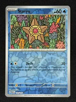 Staryu Reverse Holo 151 120/165 Mew EN Scarlet & Violet 151 Pokemon Card NM - Image 2