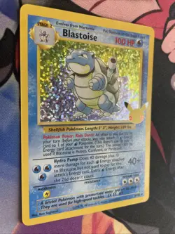 Blastoise 2/102 Celebrations Textured Holo Pokemon Card Near Mint Condition - Image 2