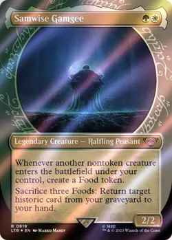 Samwise Gamgee LoTR Showcase: Tales of Middle-Earth *SURGE FOIL* MtG Card # 0819 - Image 1