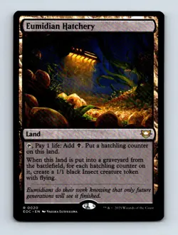 #20 2025 Edge of Eternities Commander Eumidian Hatchery Rare - Image 1