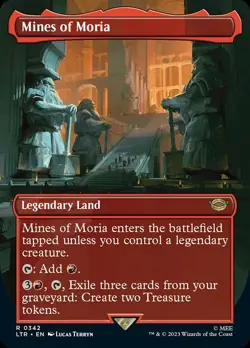 1x - Mines of Moria - Borderless #342 - Lord of the Rings - NM MTG - Image 1
