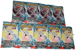 POKEMON SCARLET & VIOLET LOT (9) BOOSTER PACKS JOURNEY TOGETHER NISP - Image 1
