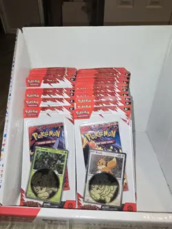Pokemon TCG Destined Rivals Lot of 30 Checklane Blister Eevee/Zarude Sealed - Image 1