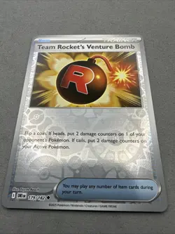Pokemon TCG * Destined Rivals 179/182 Team Rocket's Venture Bomb * REVERSE HOLO - Image 2